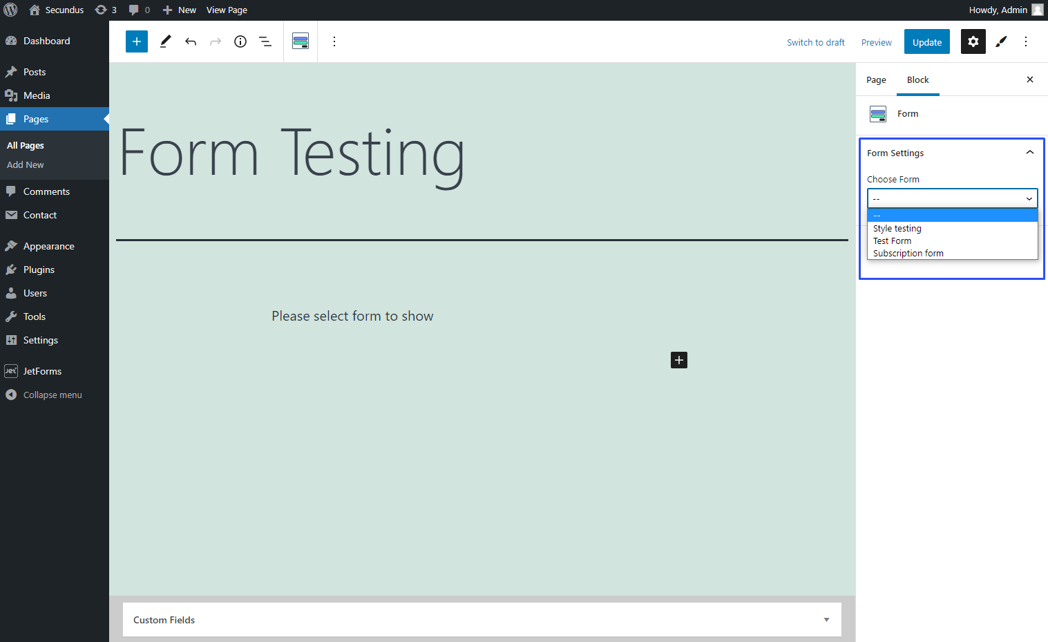 JetFormBuilder: Adding the Form Block in Gutenberg | Crocoblock