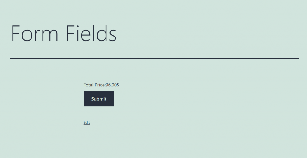 calculated form field appearance