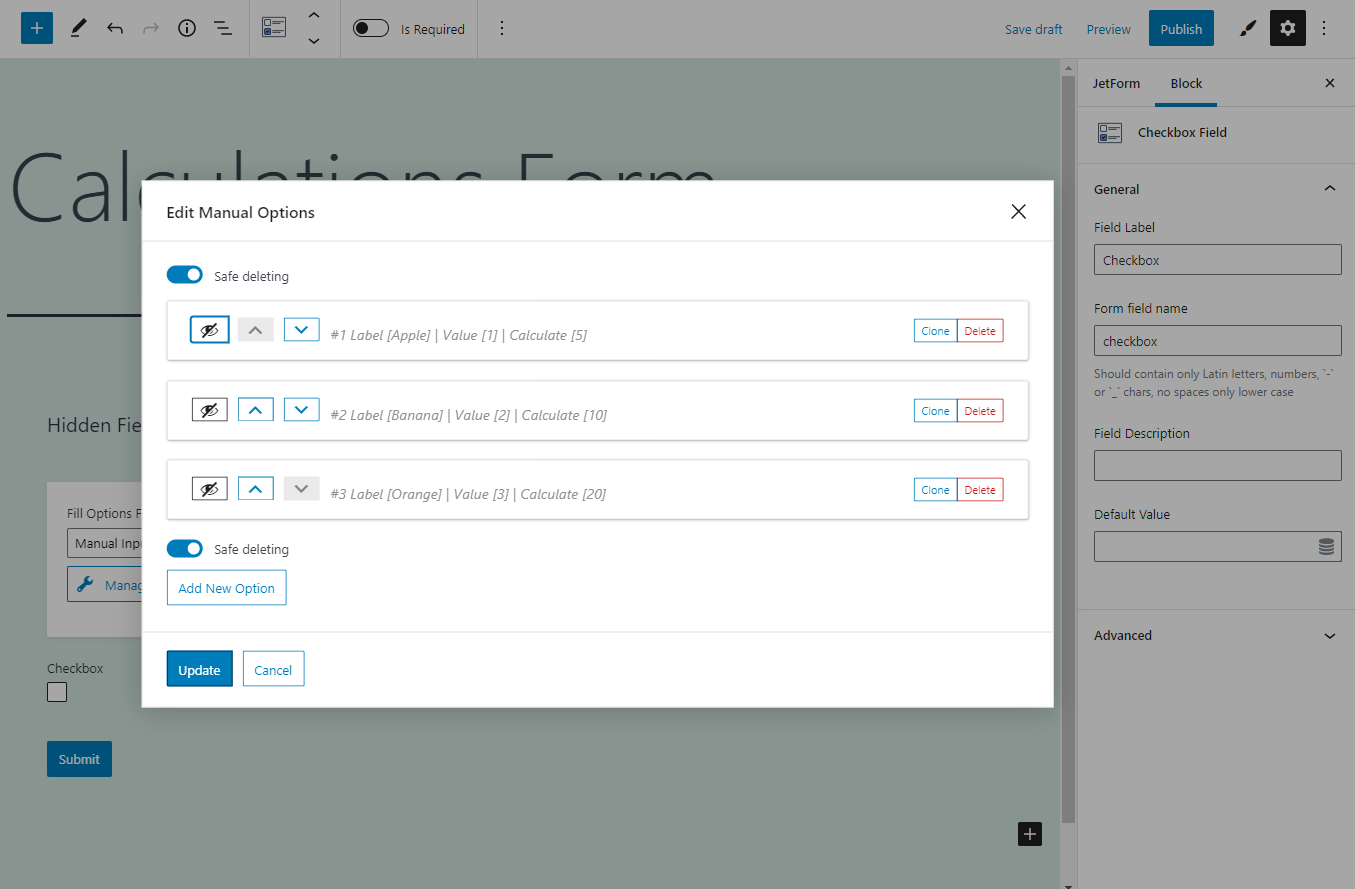 JetFormBuilder: Combining Checkbox and Calculated Fields | Crocoblock