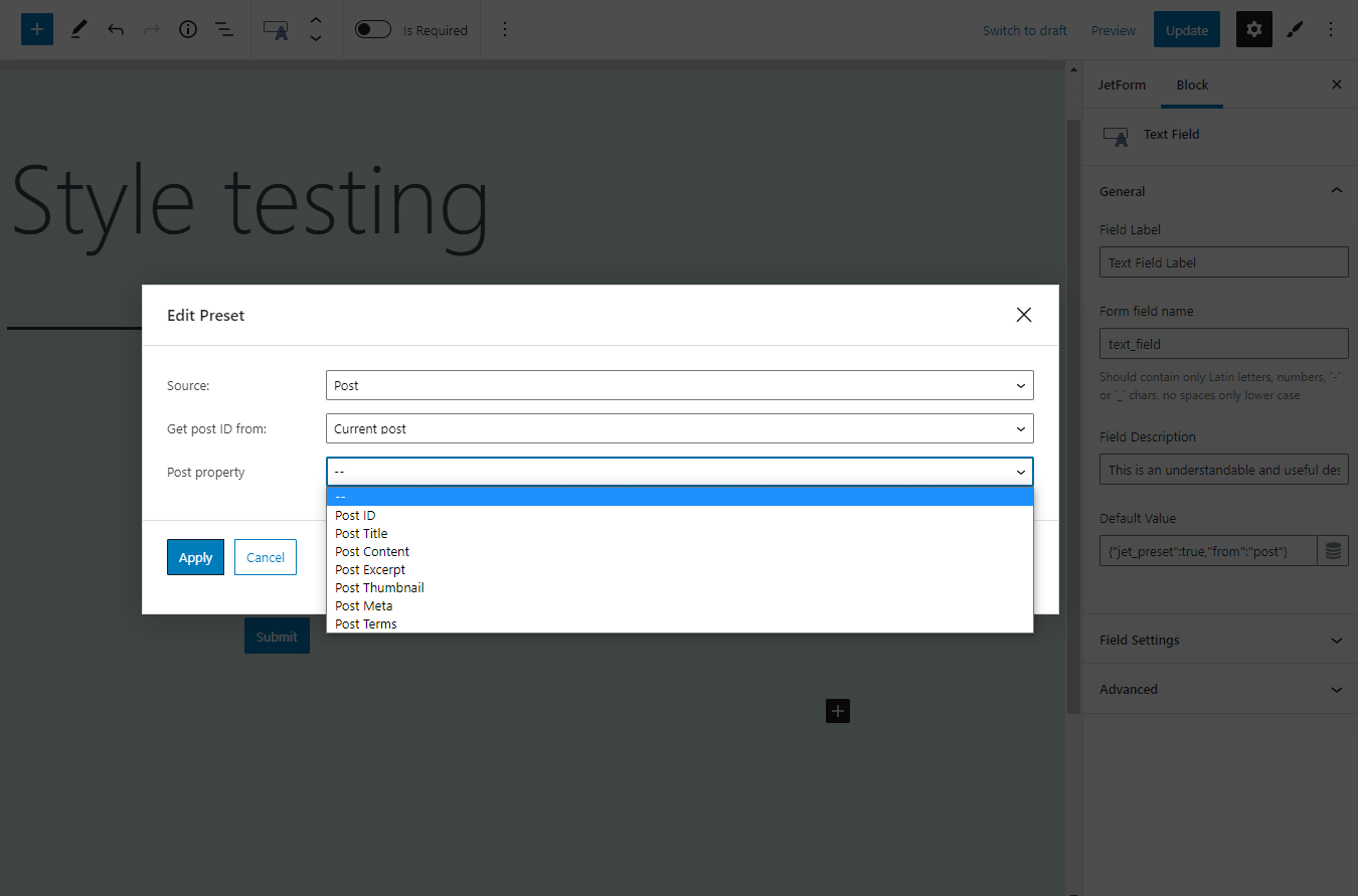 Jetformbuilder Plugin Looking Through General Settings Section