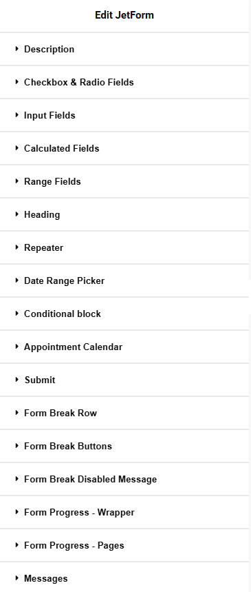 form page break styles in elementor