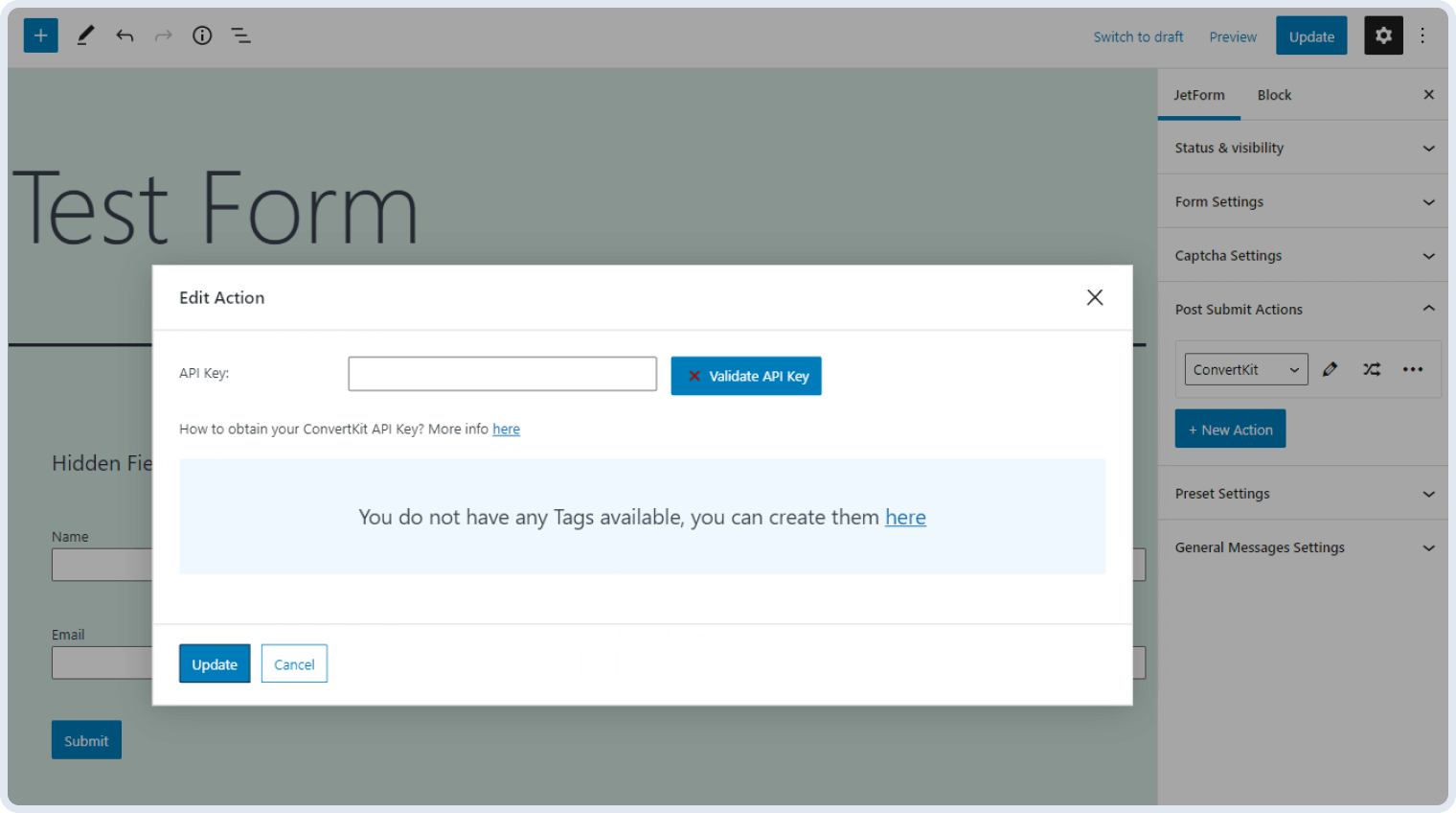 ConvertKit Action – JetFormBuilder Pro Addon | Crocoblock