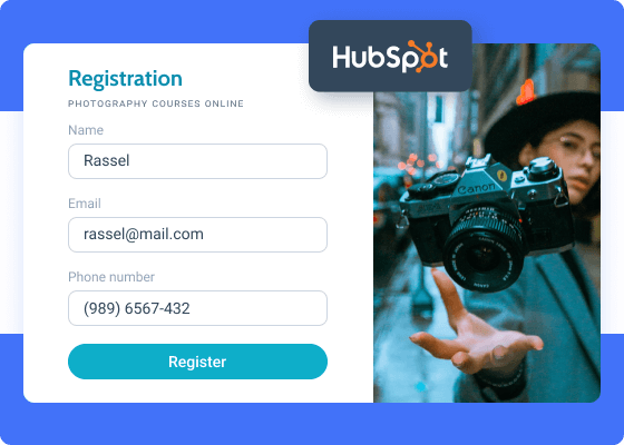 hubspot registration form