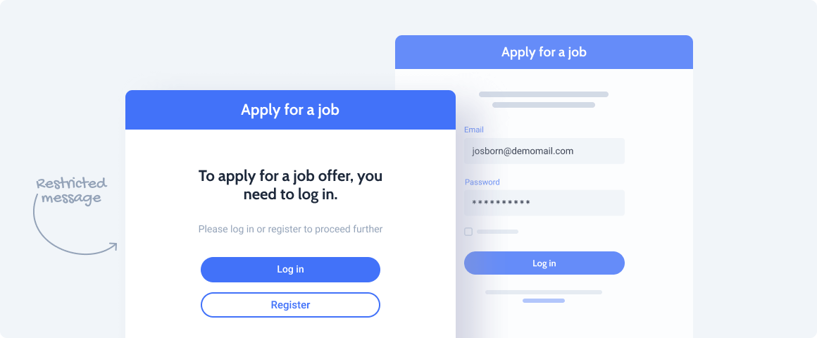 job application form