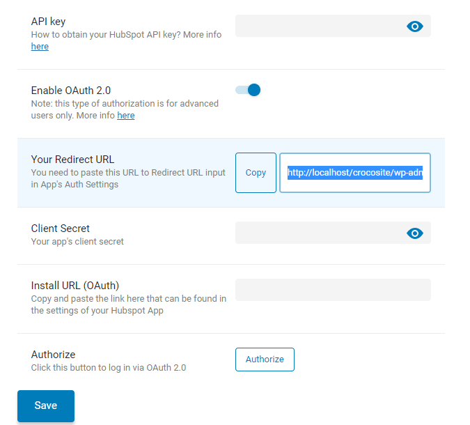 adding redirect URL to jetformbuilder hubspot addon