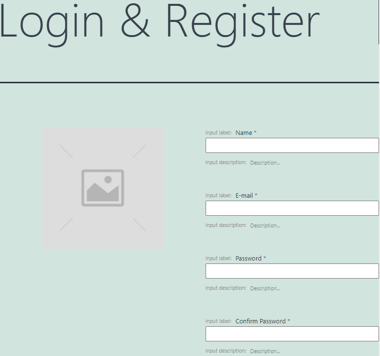  login&register form pattern