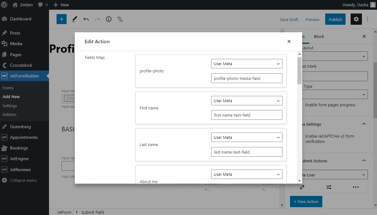 JetFormBuilder Plugin: WordPress Profile Form Creation | Crocoblock