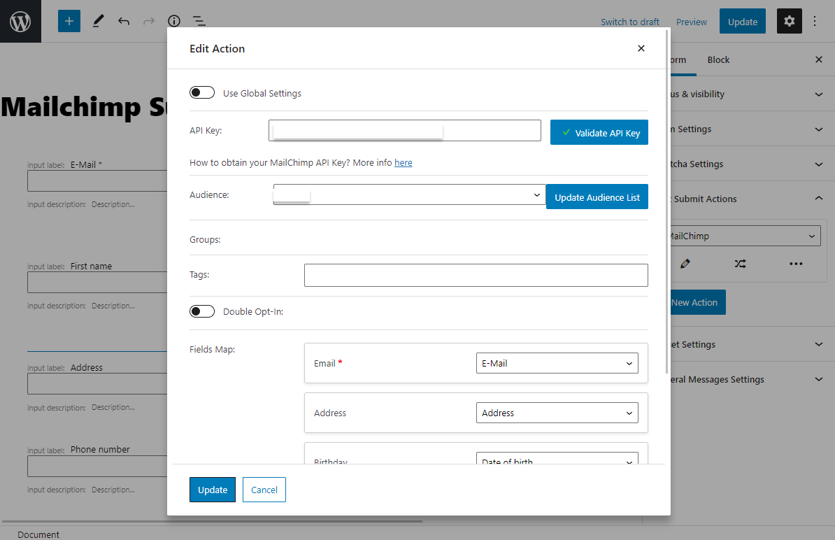 How To Create A Mailchimp Subscribe Form Formbuilder