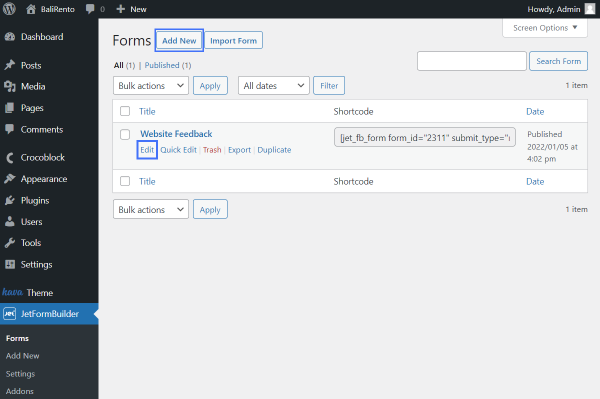 jetformbuilder forms