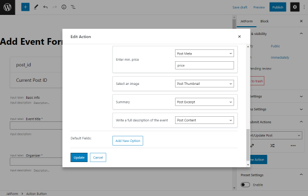 image and descriptions fields map