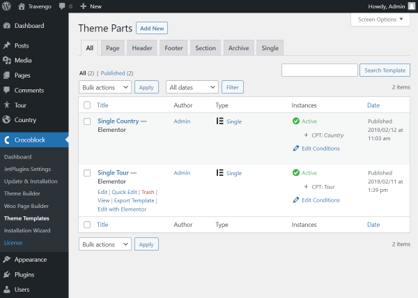 crocoblock single templates