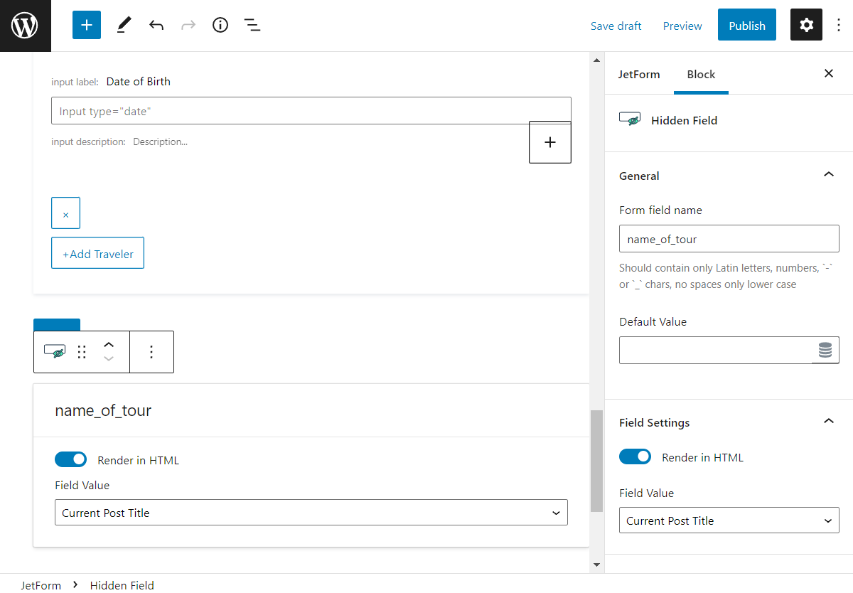 JetFormBuilder: How to Add the Repeater Field into the Booking Form ...