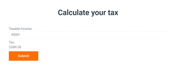 calculating tax rates with jetforms