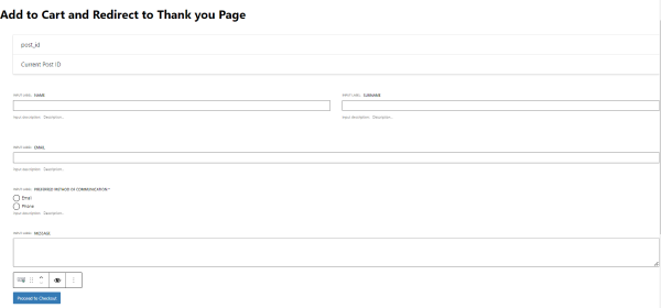 fields in the jetformbuilder form