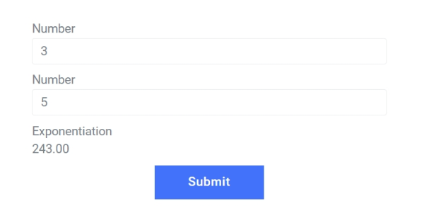 raising a number to a power with calculated field