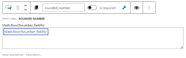 rounding down number in calculated field