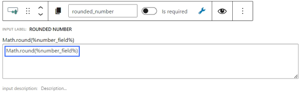 rounding number in calculated field