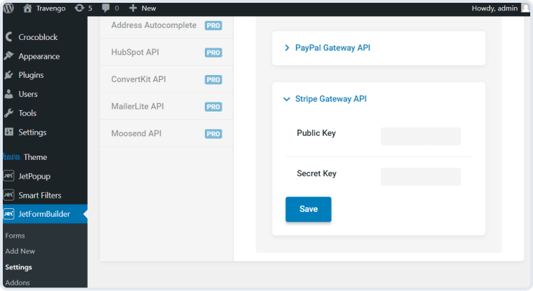 stripe gateway API