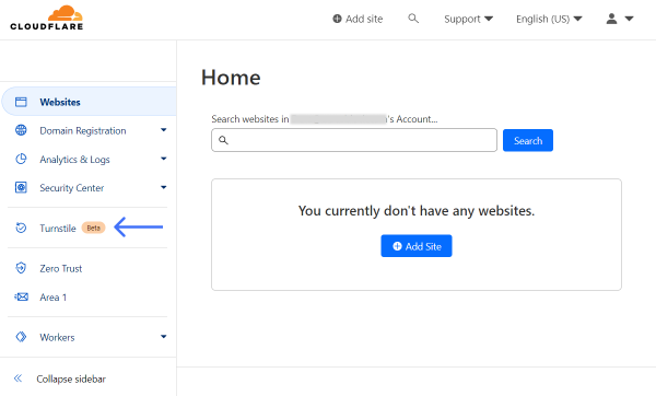 cloudflare dashboard