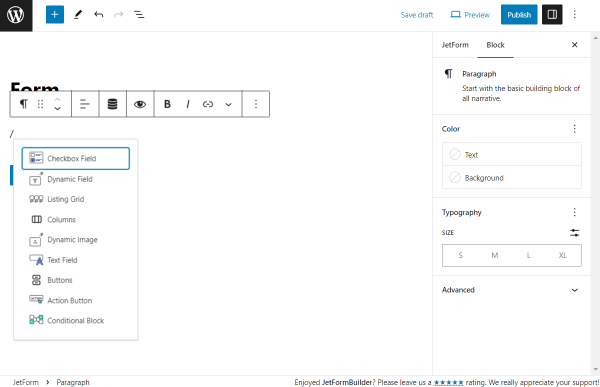 adding a checkbox field