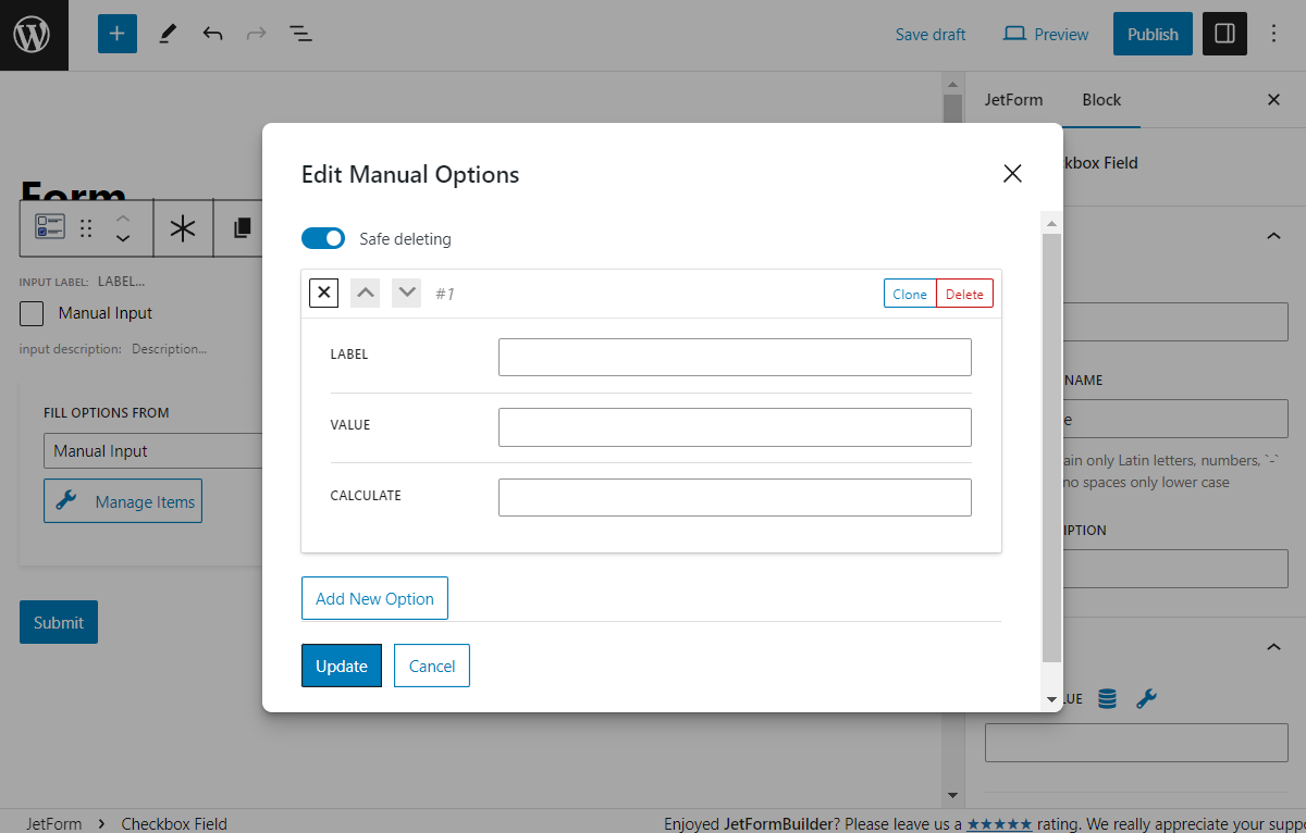 How To Customize Default Checkboxes Form Fields — JetFormBuilder ...