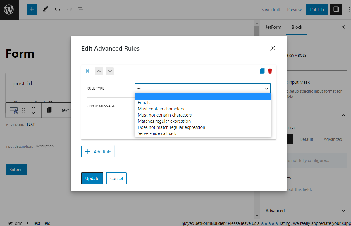 Advanced Form Validation – JetFormBuilder | Crocoblock