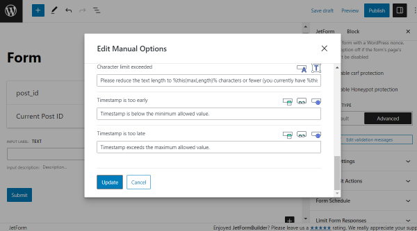 the fourth part of the edit manual options popup