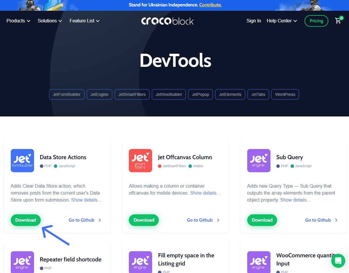 Crocoblock Free DevTools Kit