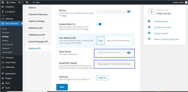 hubspot api site fields