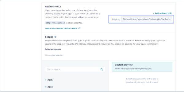 hubspot api settings