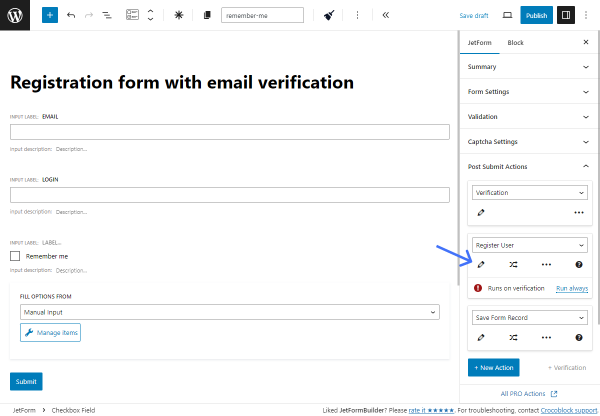 edit register user action