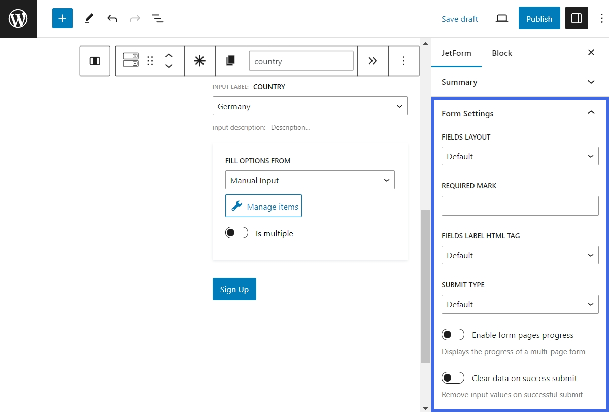 Register Form — JetFormBuilder | Crocoblock