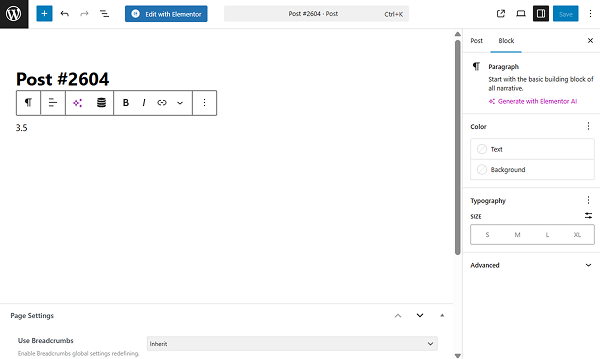 number method in the post