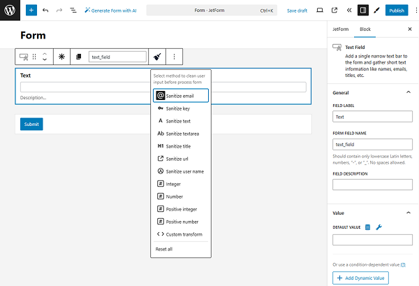 sanitize email method