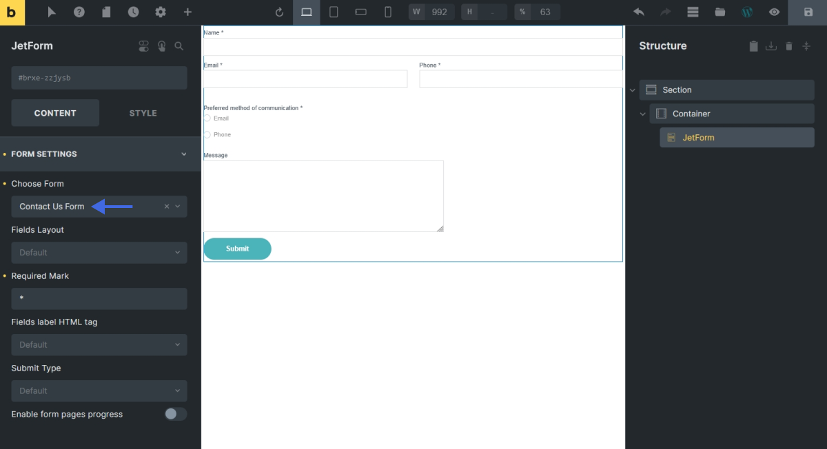 Displaying a JetFormBuilder Form in Any Page Builder — JetFormBuilder ...