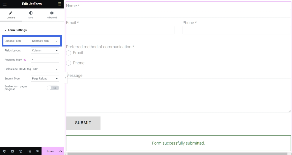 Displaying a JetFormBuilder Form in Any Page Builder — JetFormBuilder ...