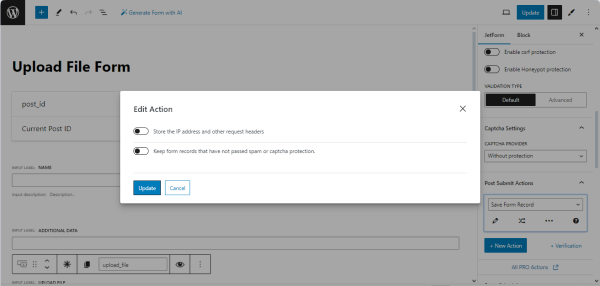 save-form record toggles