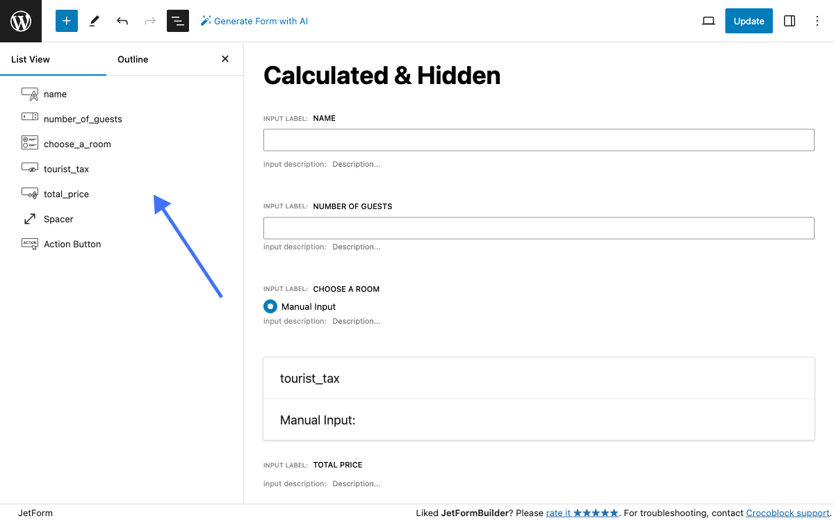 How to Combine Hidden Field and Repeater with Calculated Field ...