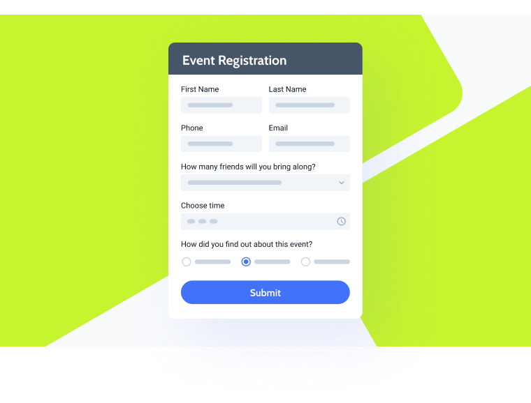 event registration form best practices