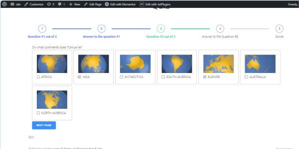 advanced choices field with multiple choices on the front end