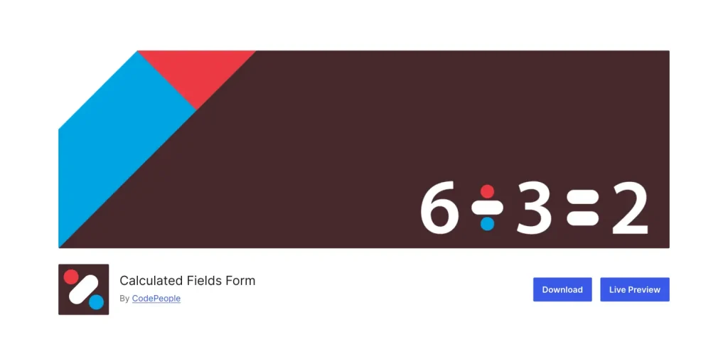 calculated fields form plugin in wordpress.org website