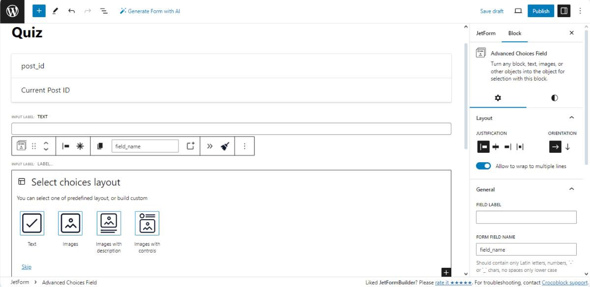 How to Create a Quiz in WordPress — JetFormBuilder | Crocoblock