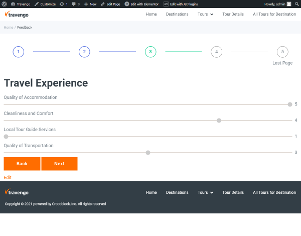 set rating with range fields