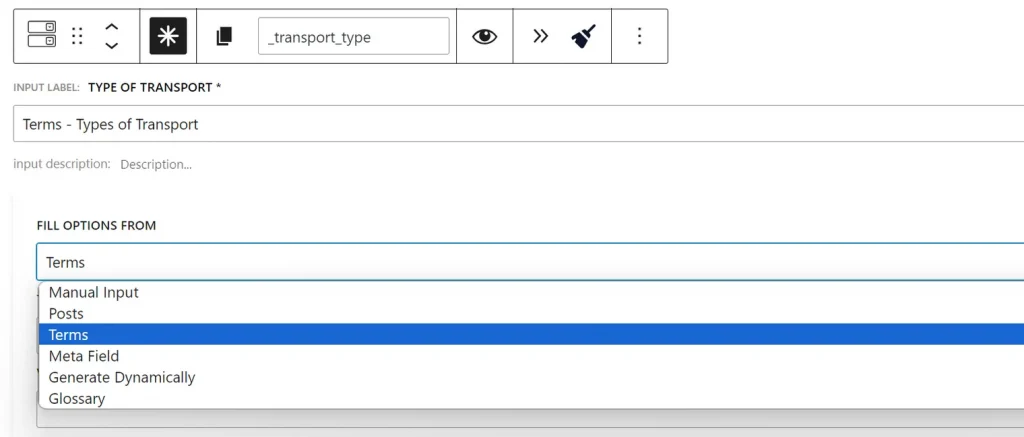 Dynamic Select field in WordPress form