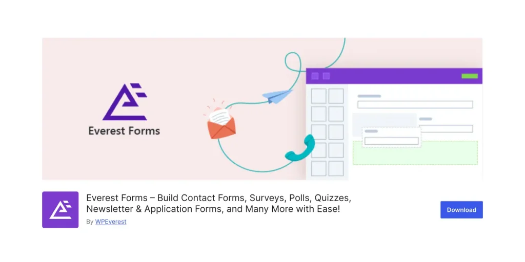 everest forms plugin on wordpress.org repository