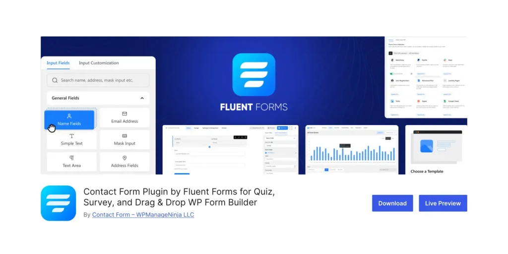 wp fluent forms plugin on wordpress.org repository