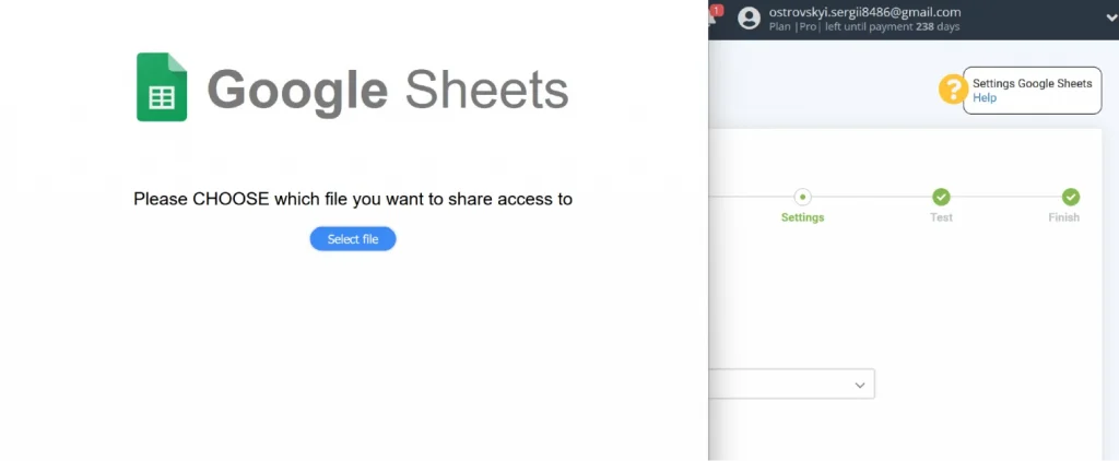 connect google sheets to apix