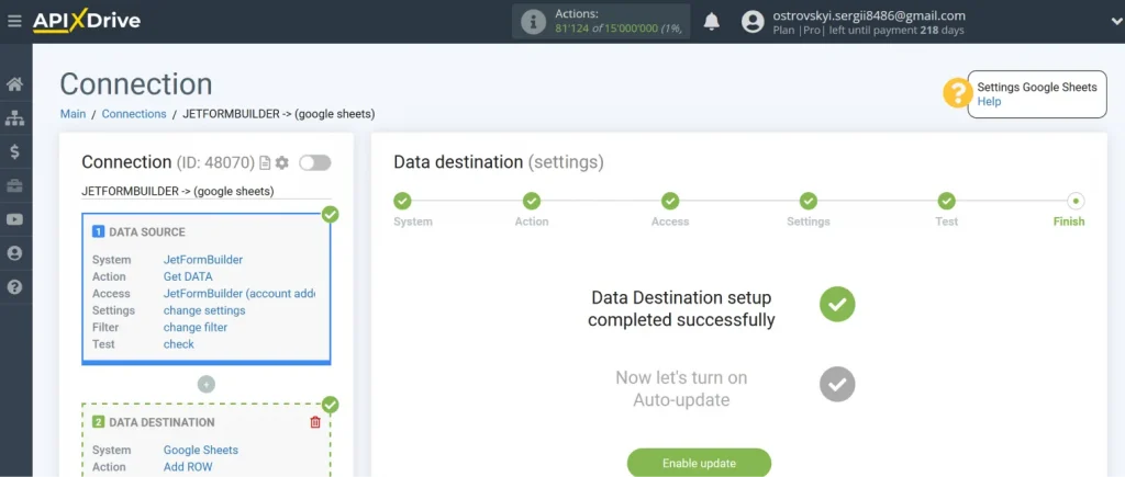 configure the autoupdate feature