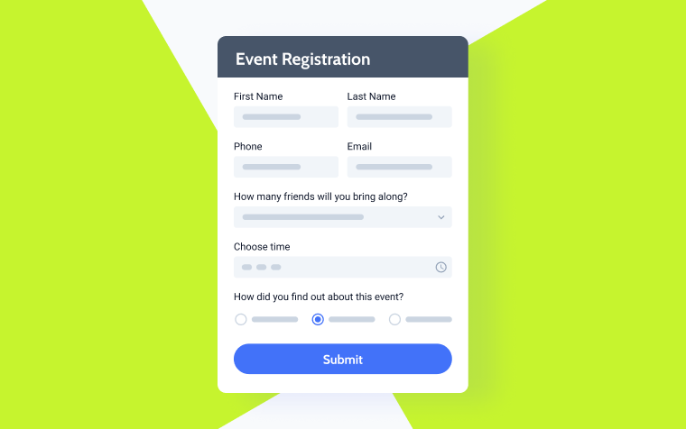 event registration form best practices