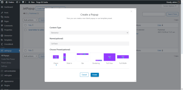 Popup Form in WordPress: Quick Set Up — JetFormBuilder | Crocoblock